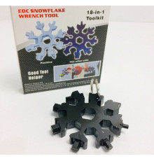 Мультитул 18 в 1 отвертка в виде снежинки snowflake wrench tool ART-5626 (200 шт/ящ)