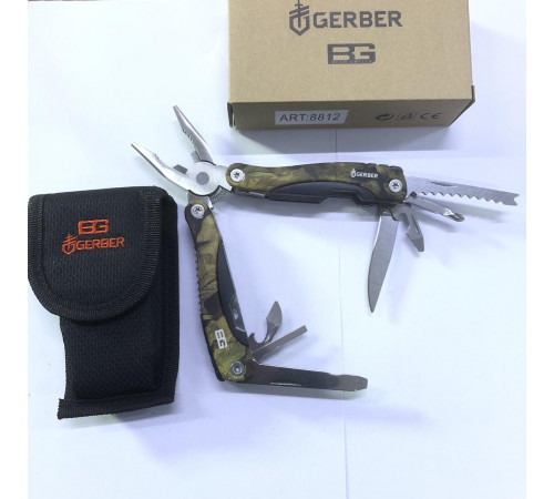 Мультитул 10 в 1 камуфляжний GERBER ART 8812 (120 шт) за 507 грн