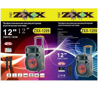 Акустична переносна колонка ZXX-1209 30Вт 12" 52х34х32см 9452 (1 шт)