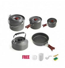 Посуда туристическая 5 в 1 Cooking Set DS-309. а232