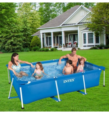 Бассейн каркасный Intex 28271 прямоугольный 260х160х65 см объем 2282л