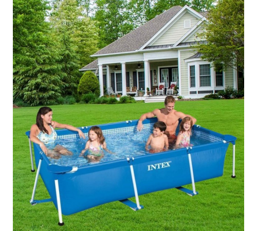 Бассейн каркасный Intex 28272 прямоугольный 300х200х75см, 3834л