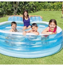 Детский мягкий надувной бассейн Intex 57190 (224х216х76см)