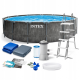 Каркасный бассейн Intex 26742, 457 x 122 см + фильтр-насос + лестница + тент + подстилка