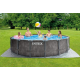 Каркасный бассейн Intex 26742, 457 x 122 см + фильтр-насос + лестница + тент + подстилка