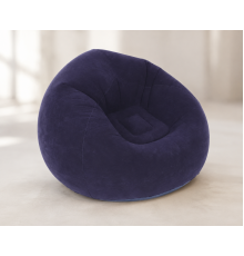 Надувне крісло-пуф Inflatable Sofa / Надувне крісло-мішок 110×110×85 см Фіолетове