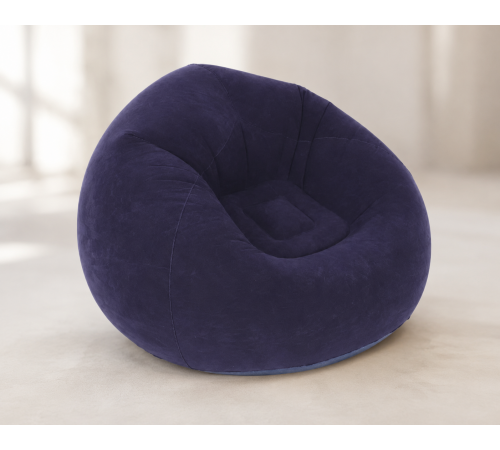 Надувне крісло-пуф Inflatable Sofa / Надувне крісло-мішок 110×110×85 см Фіолетове