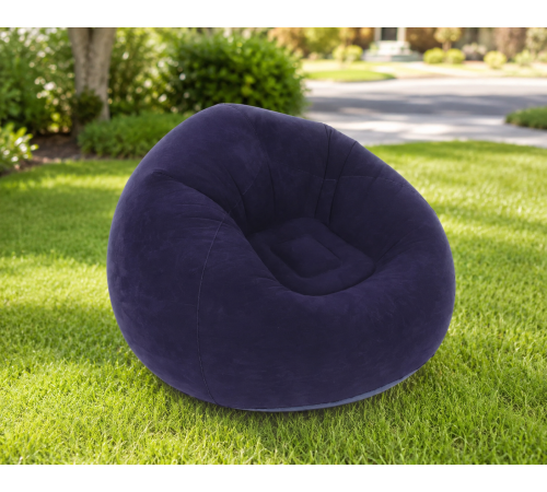 Надувне крісло-пуф Inflatable Sofa / Надувне крісло-мішок 110×110×85 см Фіолетове