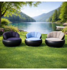 Надувне крісло AIR SOFA / Надувне велюрове крісло 80×80×67см