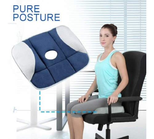 Ортопедична подушка для розвантаження хребта / Подушка для сидіння Pure Posture за 542 грн