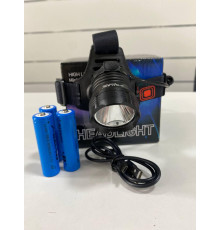 Налобный фонарь Bailong BL 219 HP50 3х18650 (100)