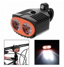 Фонарь велосипедный на 3 батарейках ААА с двойной LED-оптикой. (at8). a3082