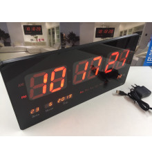 Электронные настенные часы VST-4622-1/1237 RED/ 23cm*45cm*3cm (12 шт/ящ)