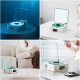 Портативная беспроводная колонка Bluetooth в виде винилового проигрывателя граммофона с часами и ночником