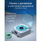 Портативная беспроводная колонка Bluetooth в виде винилового проигрывателя граммофона с часами и ночником