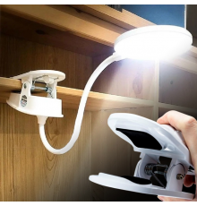 Настольная лампа USB LED гибкая с прищепкой