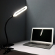 Настільна LED лампа на прищіпці, від USB, Berger 1043-TL-10 Black / Світлодіодна лампа з гнучкою ніжкою