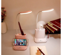 Аккумуляторная Настольная LED лампа Bionic Desk Lamp c USB выходом, органайзером и подставкой для смартфона