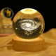 Светодиодный хрустальный шар, декоративный универсальный 3D ночник, хрустальный шар "Планета"
