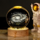 Светодиодный хрустальный шар, декоративный универсальный 3D ночник, хрустальный шар "Планета"