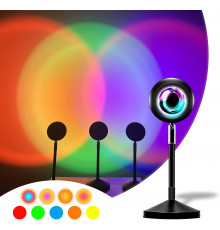 Sunset Lamp RGB 16 кольорів - проекційний світильник заходу сонця, світанку з пультом