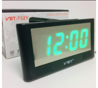 Настольные часы от сети+батарейка VST-732 Y/ 7005 (60 шт/ящ)