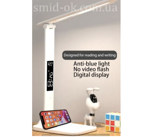 Лампа LED настольная с часами LCD 868/ TX 26 European rotary table lamp (50) за 662 грн