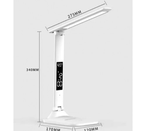 Лампа LED настольная с часами LCD 868/ TX 26 European rotary table lamp (50) за 662 грн