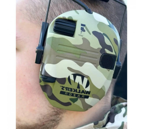 Стрелковые наушники активные Walker’s Razor цвет мультикам.Wolkers CP