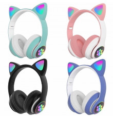 Безпроводнi Bluetooth навушники з вушками Cat Ear STN 28/ 8893/ 9043 та LED пiдсвiткою (60 шт)