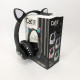 Гарнитура кошачьи ушки, Беспроводные наушники с подсветкой Cat Ear, Беспроводные наушники cat OT-21