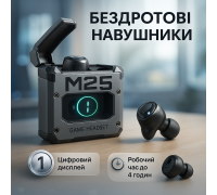 Бездротові навушники з мікрофоном для конференцій M25, Навушники затички з басами для ігор на вулиці ES-75