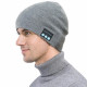 Портативная колонка ШАПКА с bluetooth наушниками SPS Hat BT True. Цвет: серый NY-68