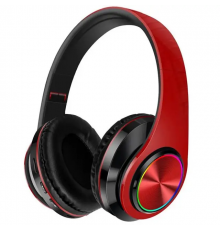Беспроводные наушники B39, с микрофоном / Накладные bluetooth наушники с подсветкой