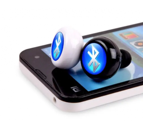 Беспроводные стерео наушники AirBeats Bluetooth mini 4.0 Stereo Headset White блютуз гарнитура