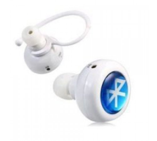 Беспроводные стерео наушники AirBeats Bluetooth mini 4.0 Stereo Headset White блютуз гарнитура