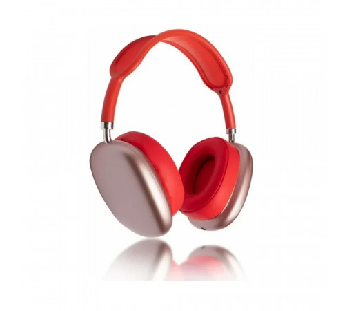Красные Беспроводные полноразмерные Bluetooth наушники Macaron P9 Max
