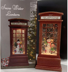XMAS Новогодний ночник телефонная будка WDL-2102B/ 10082 9,2 см (12)