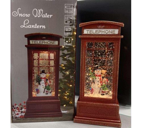 XMAS Новогодний ночник телефонная будка WDL-2102B/ 10082 9,2 см (12) за 1242 грн