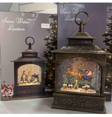 XMAS Новогодний ночник винтажный фонарь WDL-24007A/ 10089 25,3 см (8)