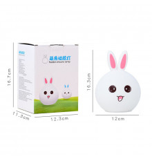 Ночной светильник RGB в форме кролика - Rabbit Silicone Lamp XR 2308 (60 шт/ящ)