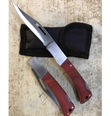 Нож складной с деревянной накладкой 165mm ART-003C (360)