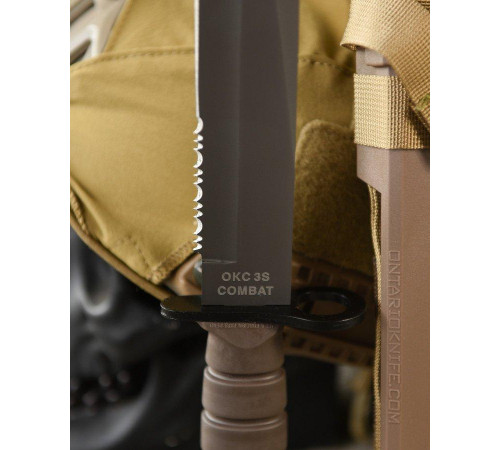 Ніж Combat OKC 3S coyot койот у пластиковому чохлі