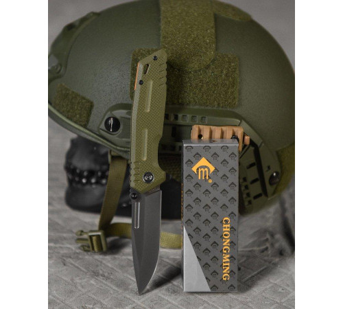 Ніж викидний grey/oliva ВТ4773