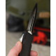Ніж викидний Microtech чорно сірий