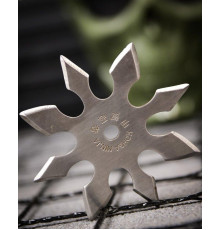 Металлическая Звездочка Сюрикен Silver NINJA silver ПП7695