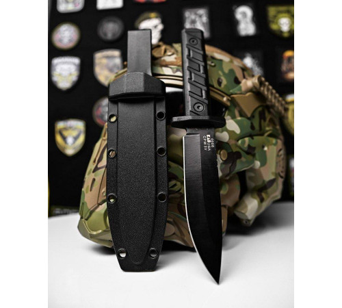 Ніж із фіксованим лезом для полювання CPM 3V black ДЛ7004