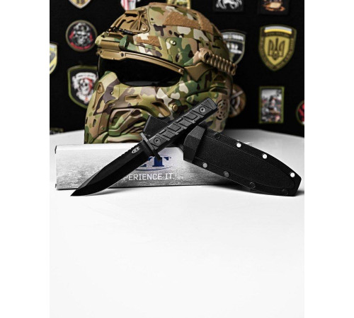 Ніж із фіксованим лезом для полювання CPM 3V black ДЛ7004