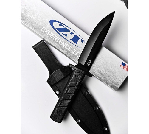 Ніж із фіксованим лезом для полювання CPM 3V black ДЛ7004