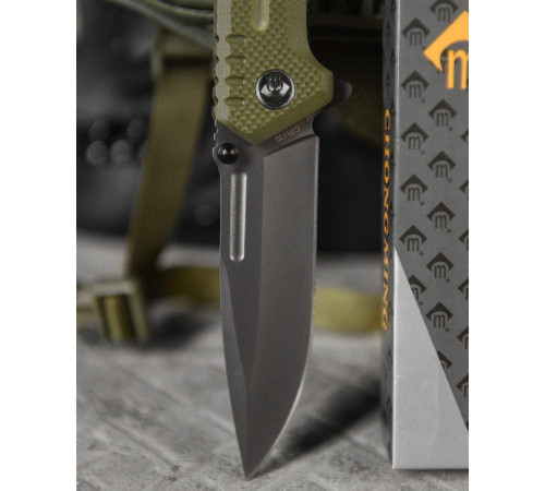 Нож выкидной grey/oliva ВТ4773